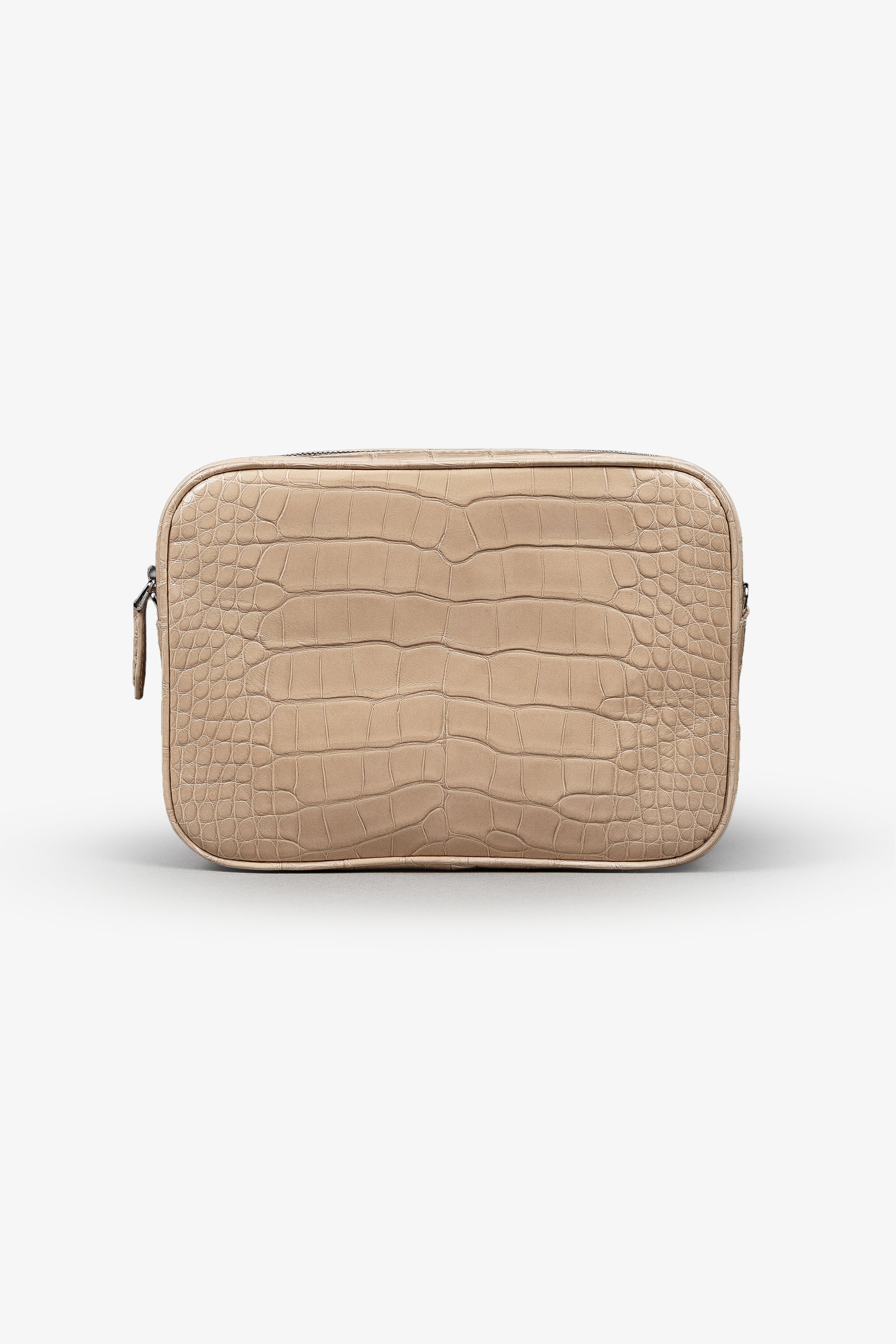 Сумка кросс-боди из глянцевого крокодила 