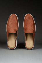 Мюли из мягкой итальянской замши 