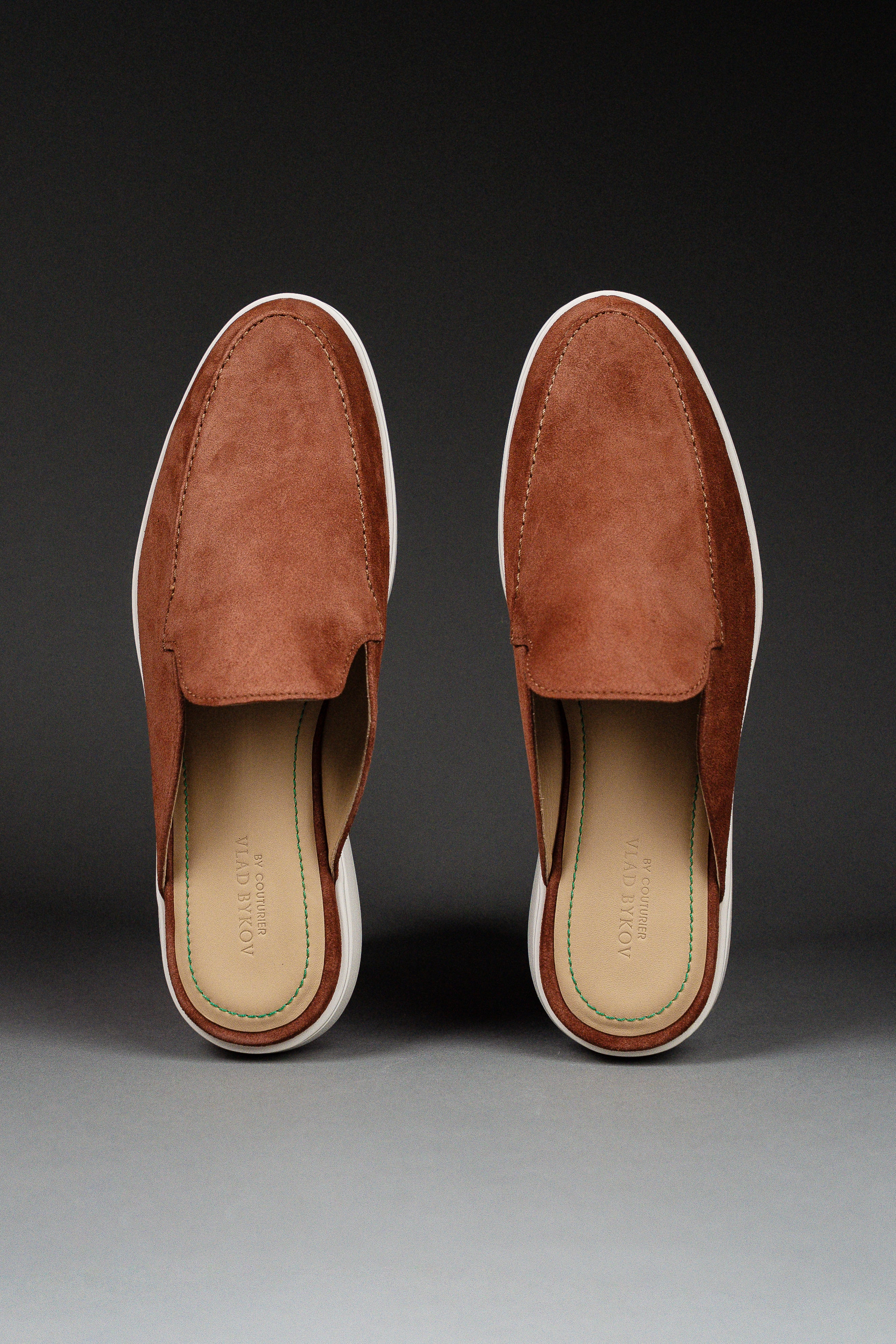 Мюли из мягкой итальянской замши 