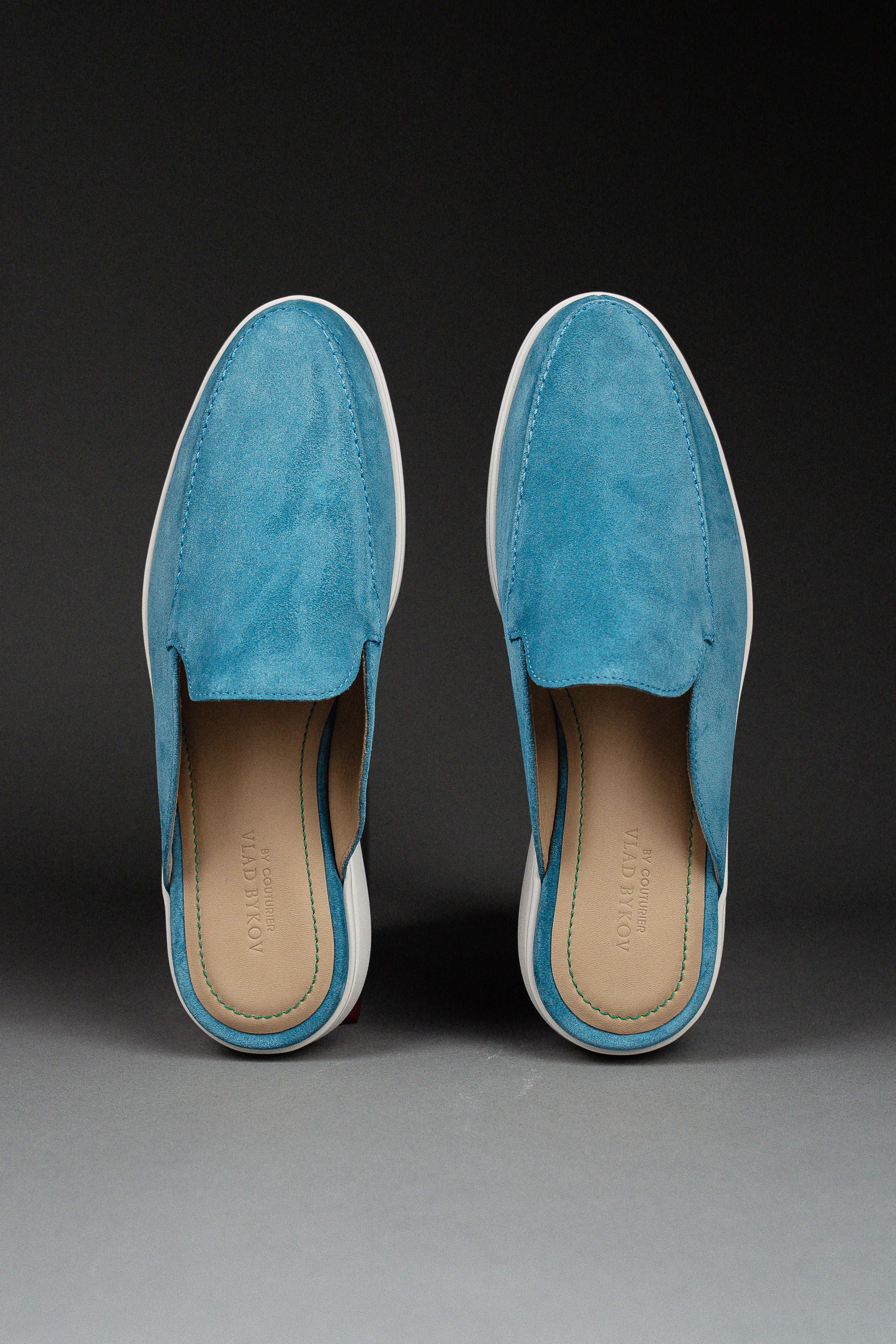 Мюли из Мягкой Итальянской Замши&nbsp;