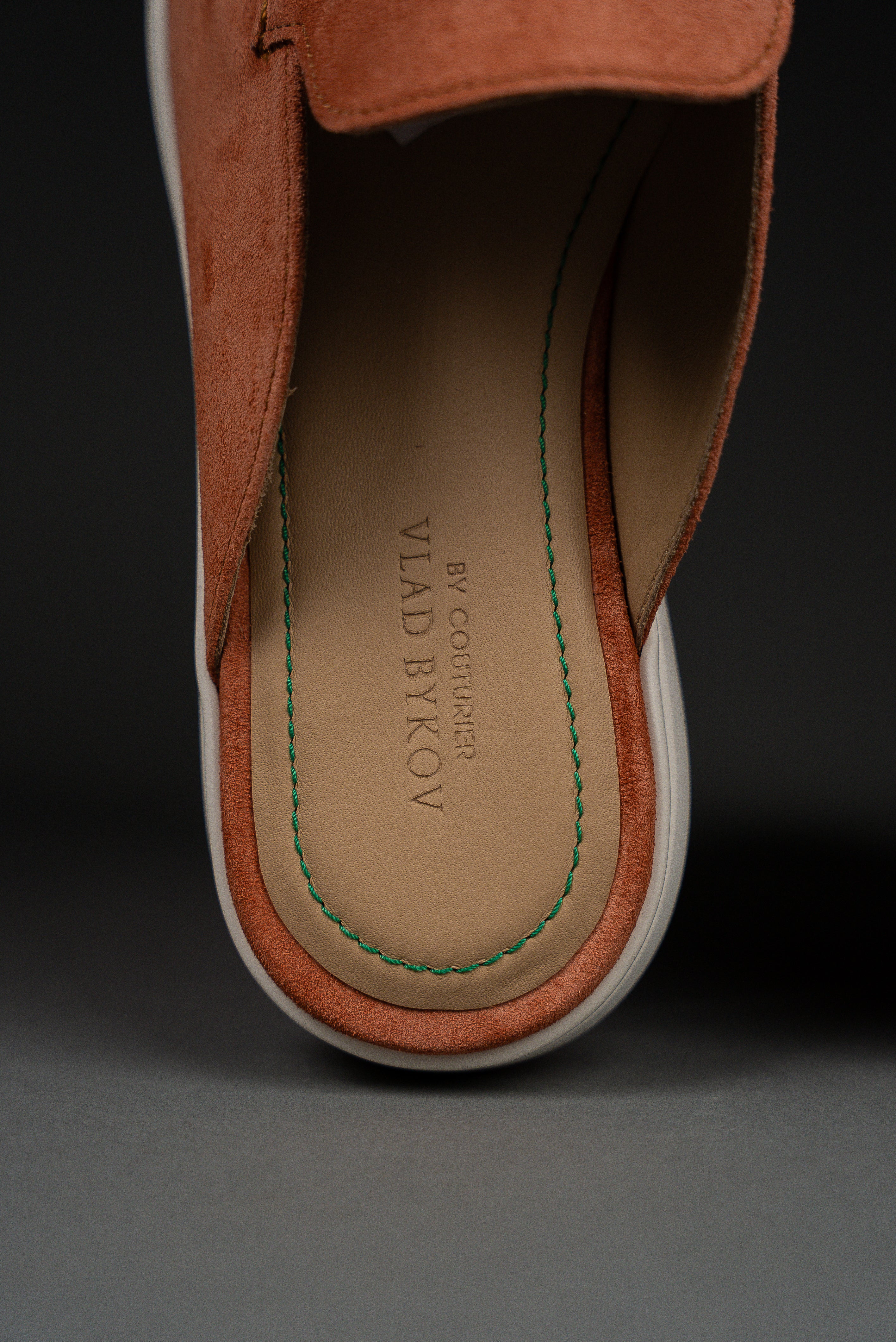 Мюли из мягкой итальянской замши