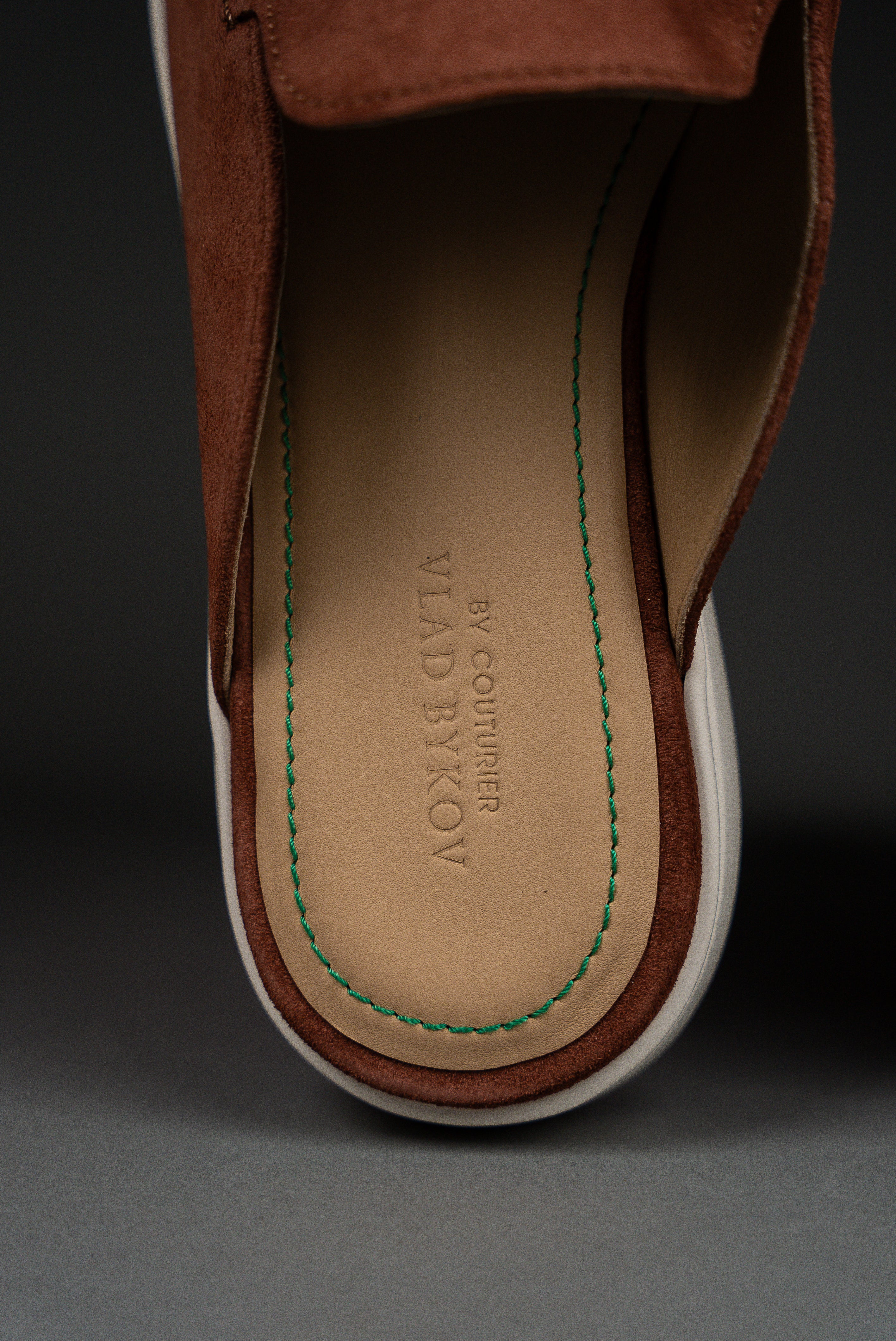 Мюли из мягкой итальянской замши 