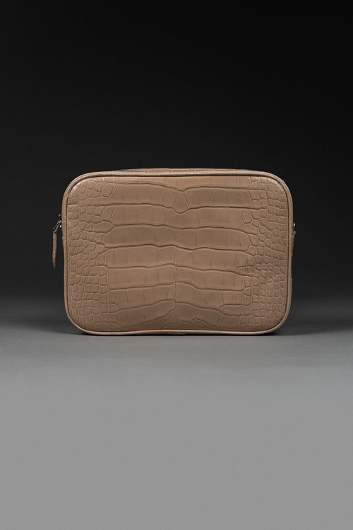 Сумка кросс-боди из глянцевого крокодила 